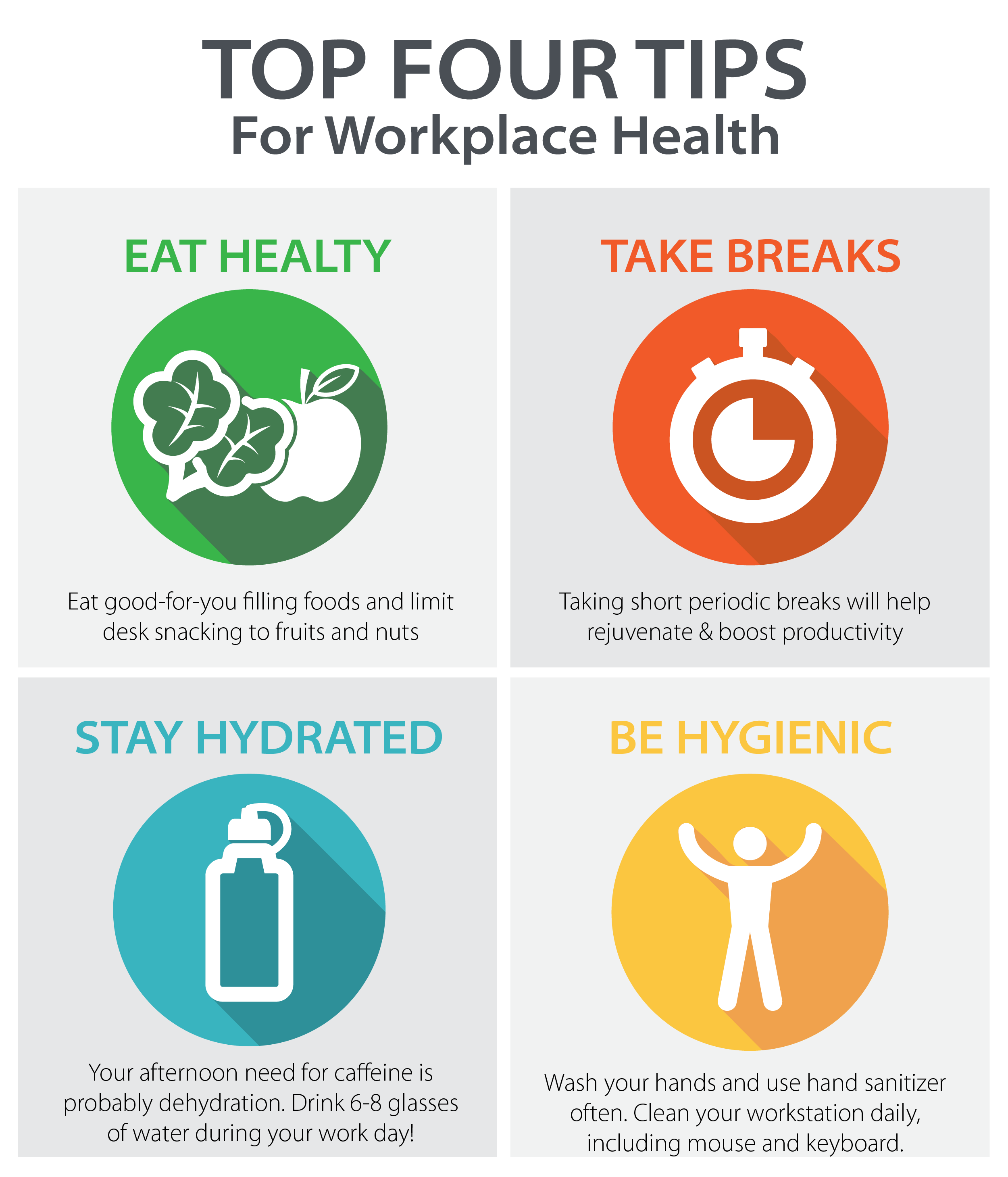 4 Tips to Improve Your Health at Work